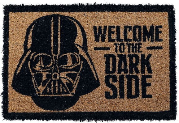 Welcome to the dark side door mat with Darth Vaders helmet.

He was Luke Skywalkers father you know - you didn't? Oh sorry. Wait - are you Andrew Tate? If you are you need to know that everyone hates you.