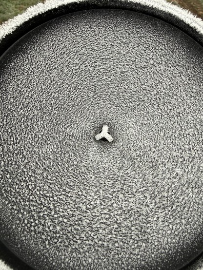 Frost on my weather station rain gauge. 